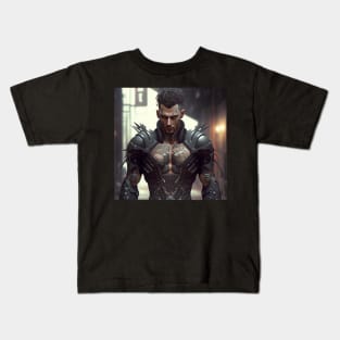 Cyberpunk Cybernetic Assassin Kids T-Shirt